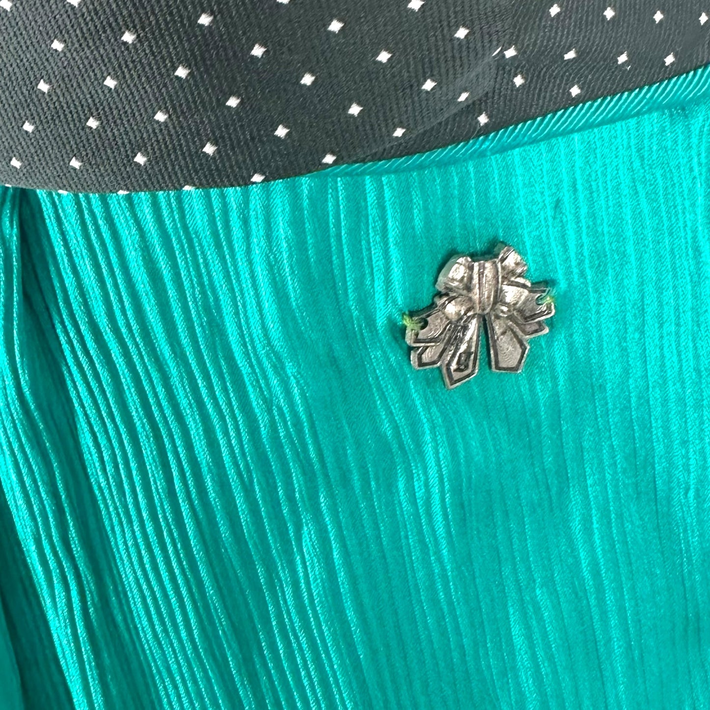 Galliano Turquoise Silk Babydoll Mini Dress