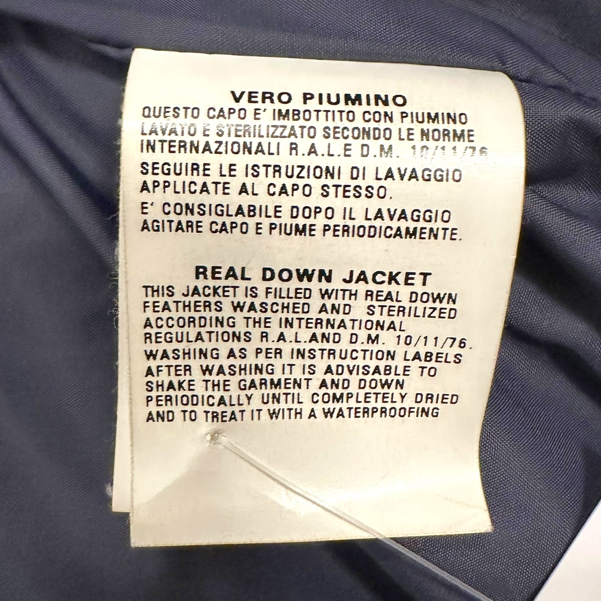 Dsquared2 Navy Blue Logo Patch Down Fill Bomber Puffer - Outfit Repeater