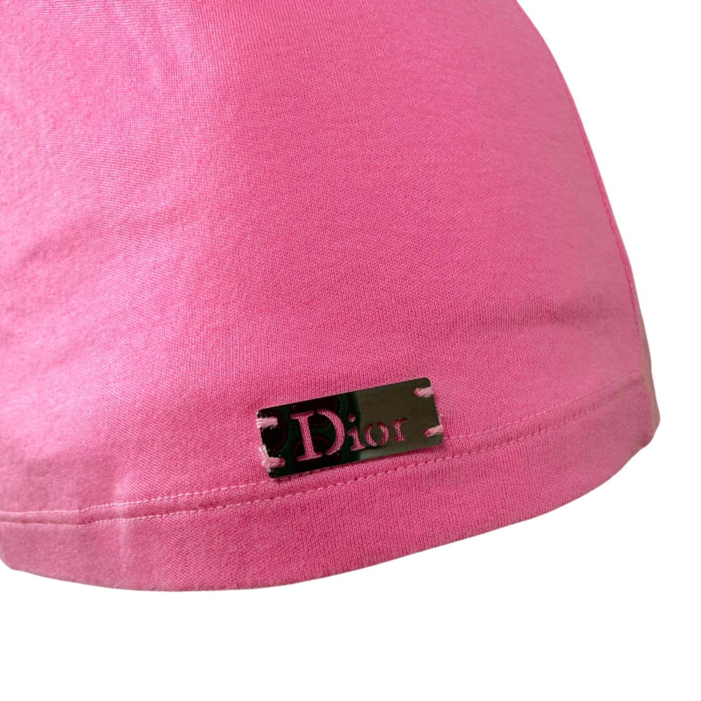 Christian Dior S/S 2004 Hardcore Pink Chain Embellished Tank