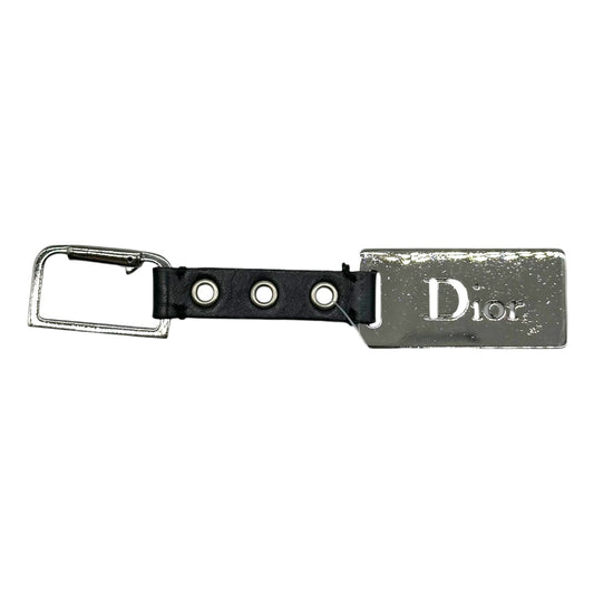 Christian Dior Black Hardcore Dior Logo Keychain