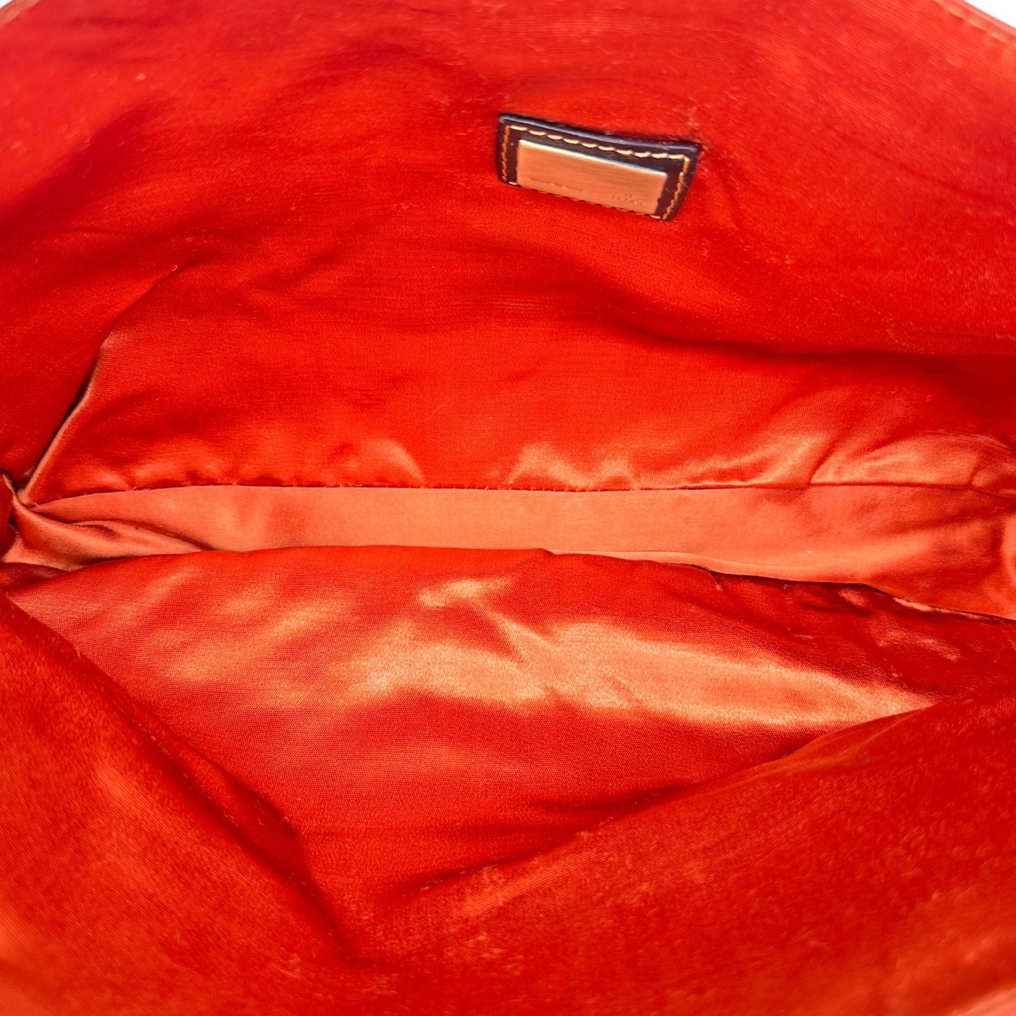 Fendi Messenger Bag Beige Zucchino Monogram Camouflage Satin