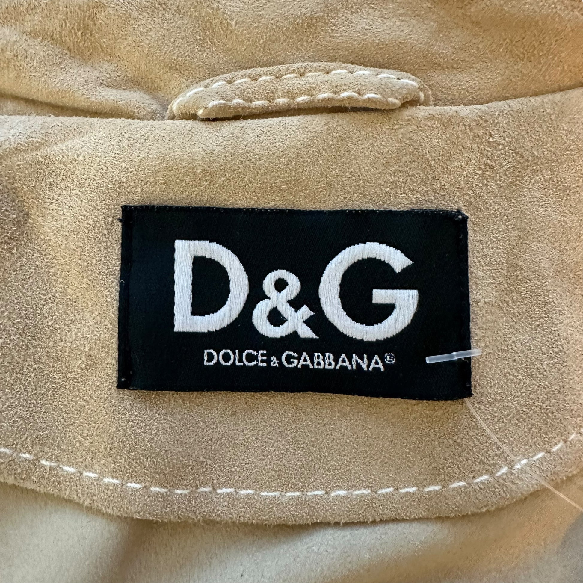 D&G Dolce & Gabbana Tan Suede Fringe Trench Coat - Outfit Repeater