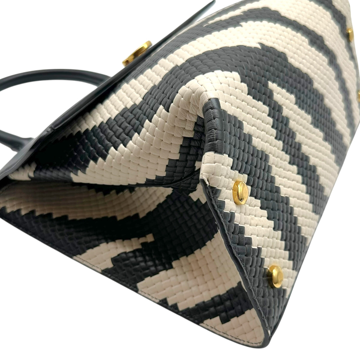 Salvatore Ferragamo Zebra Print 2-Way Handbag