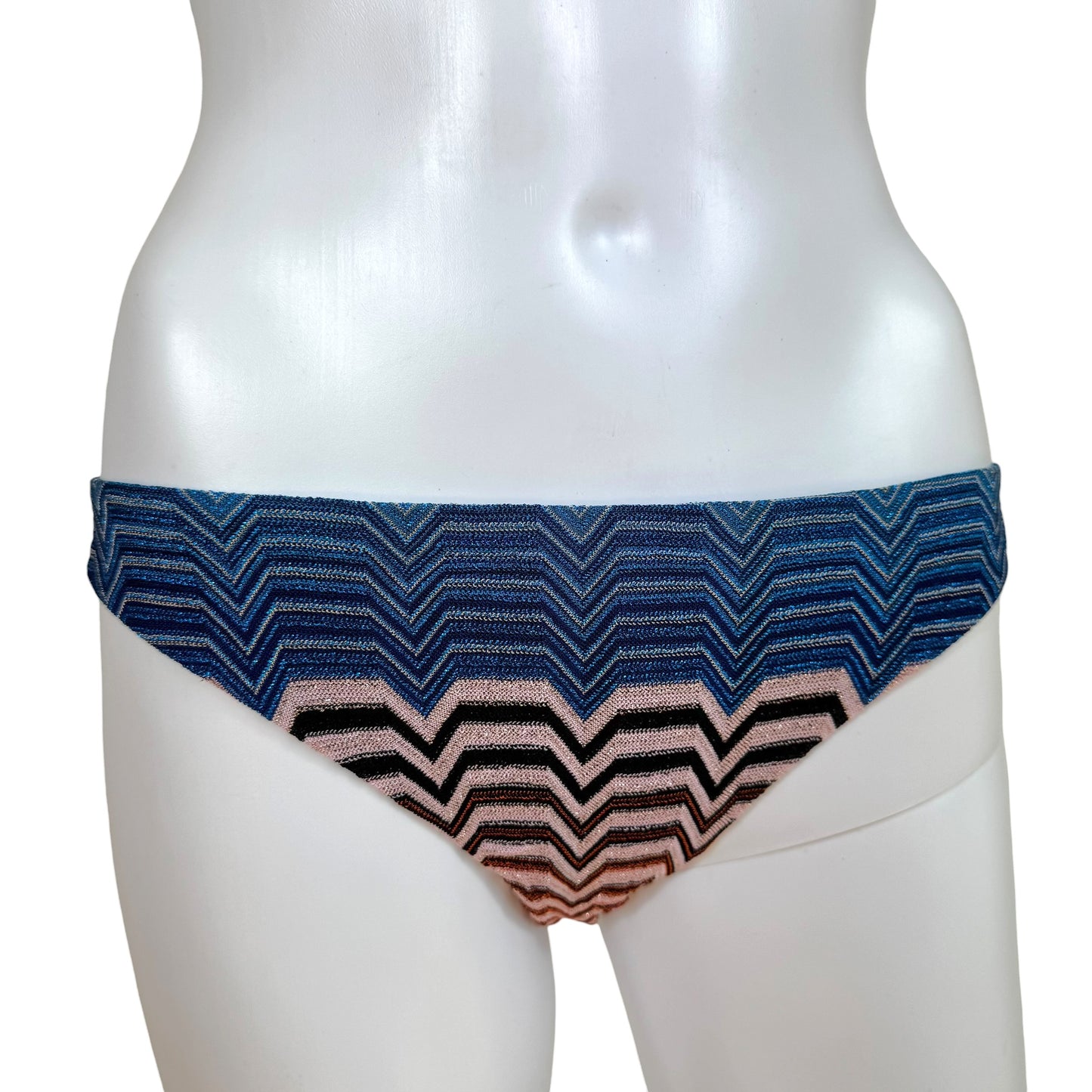 Missoni Mare Multicolor Metallic Chevron Strapless Bikini Set