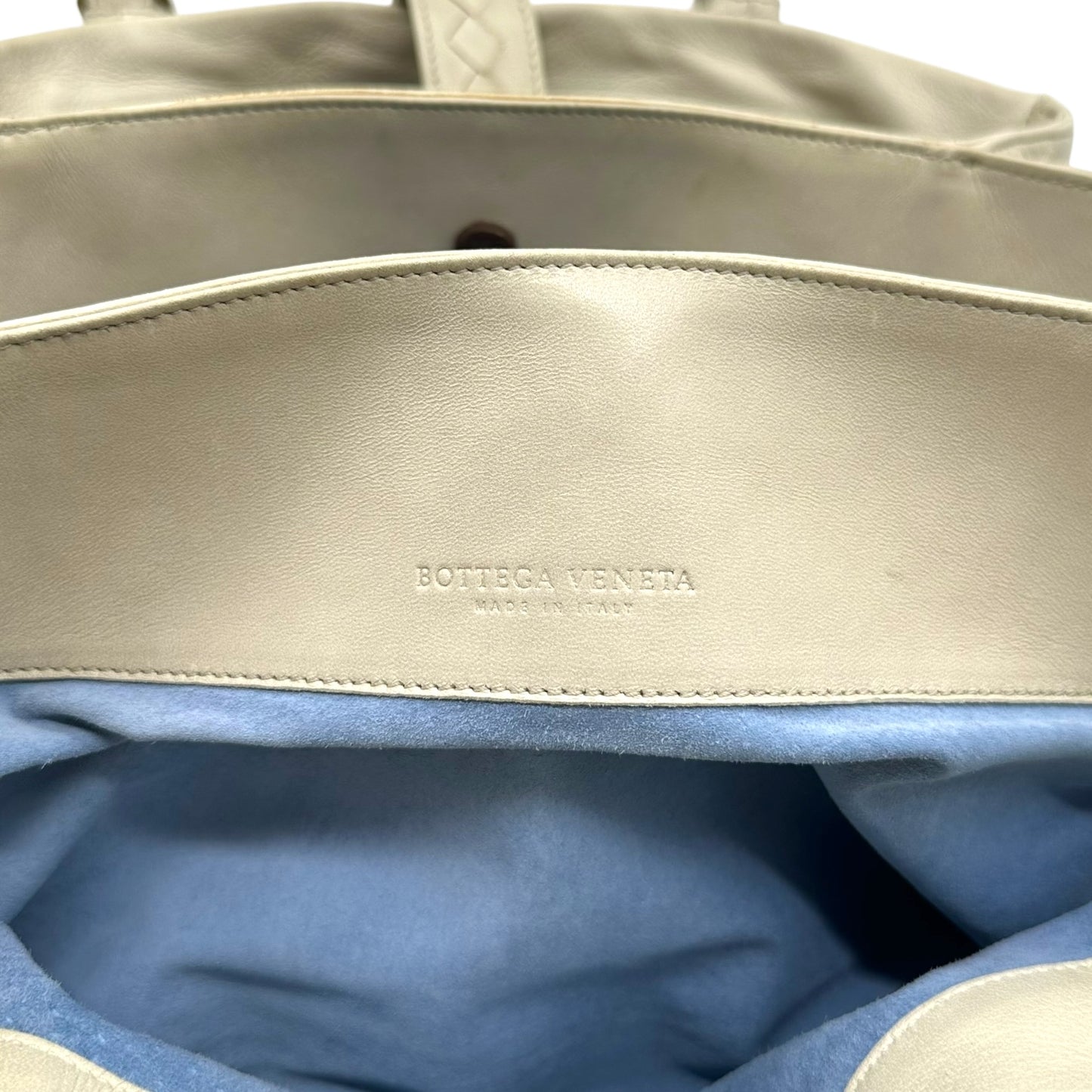 Bottega Veneta Ivory Intrecciato Leather Large Roma Tote Bag - Outfit Repeater