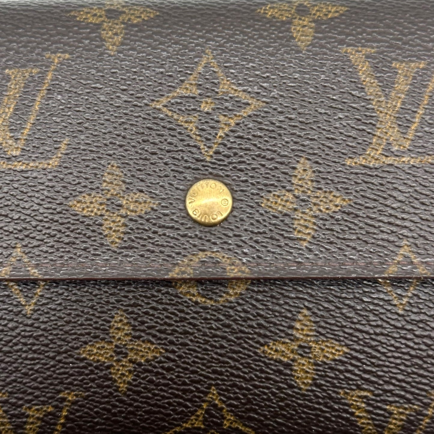 Louis Vuitton Classic Monogram Sarah Snap Long Wallet