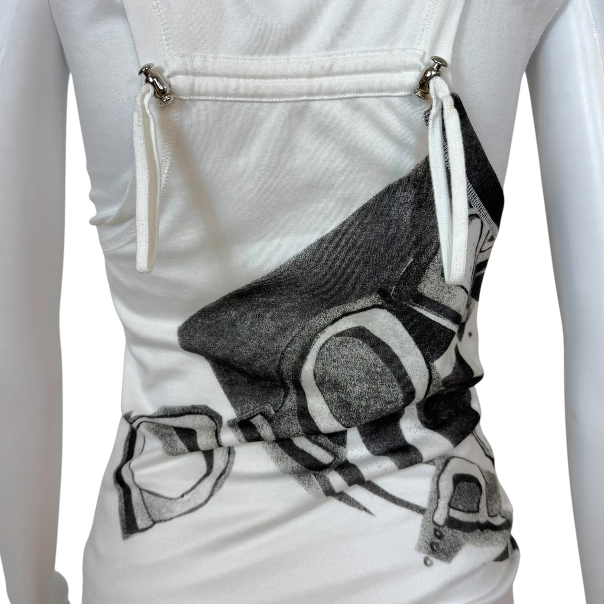 Christian Dior Double-Layer Tank Top White Graphic