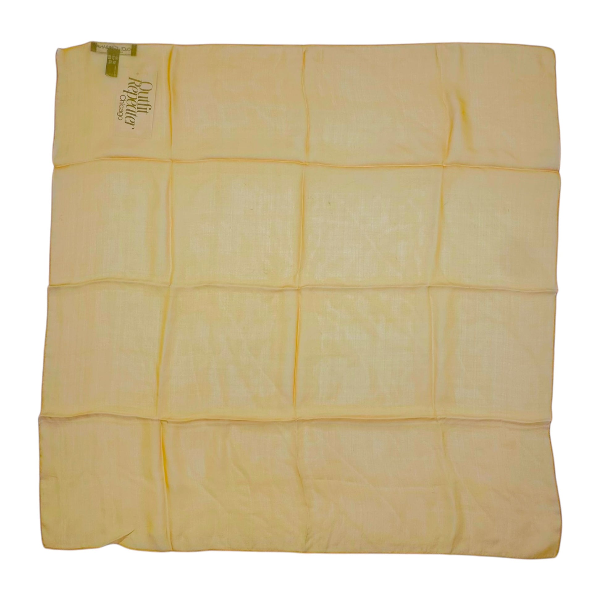 Dolce & Gabbana Orange Sheer Silk Square Scarf