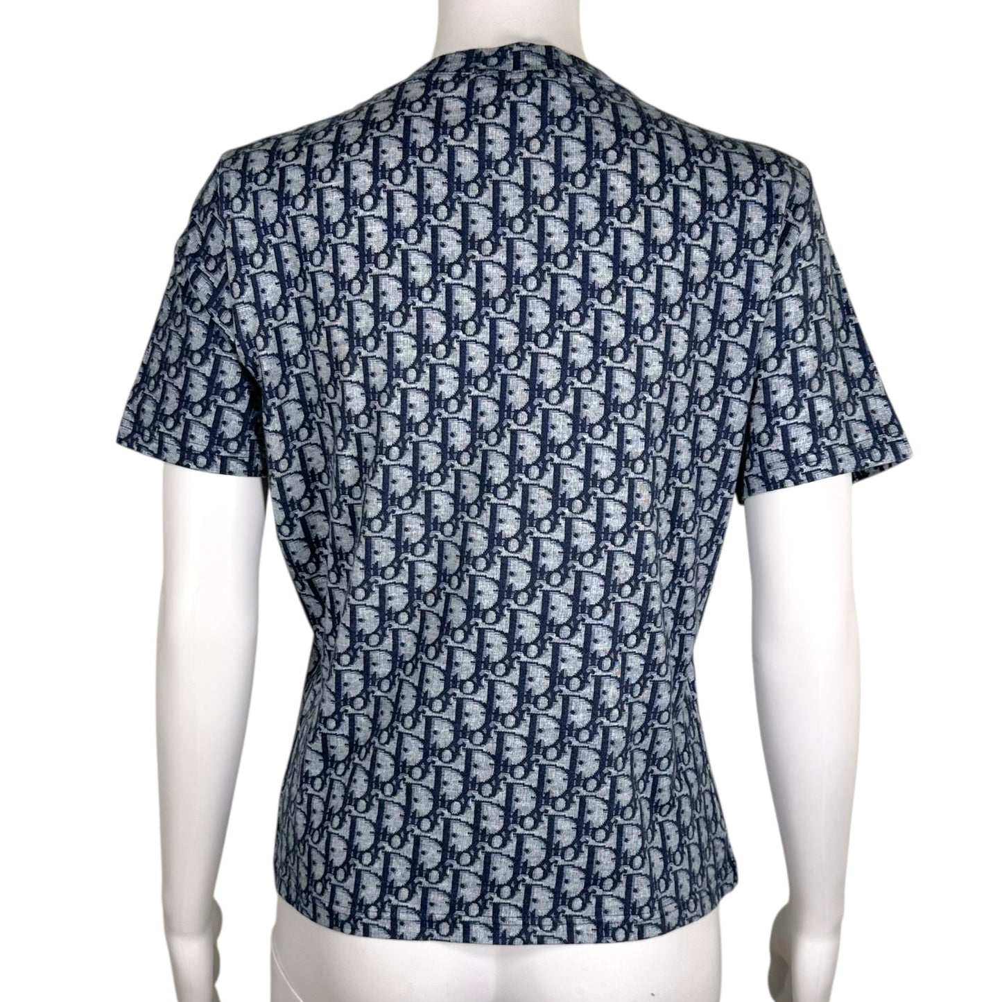 Christian Dior S/S 2002 Navy Diorissimo Trotter Logo T-Shirt