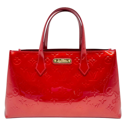 Louis Vuitton Red Vernis Patent Monogram Wilshire Tote Bag