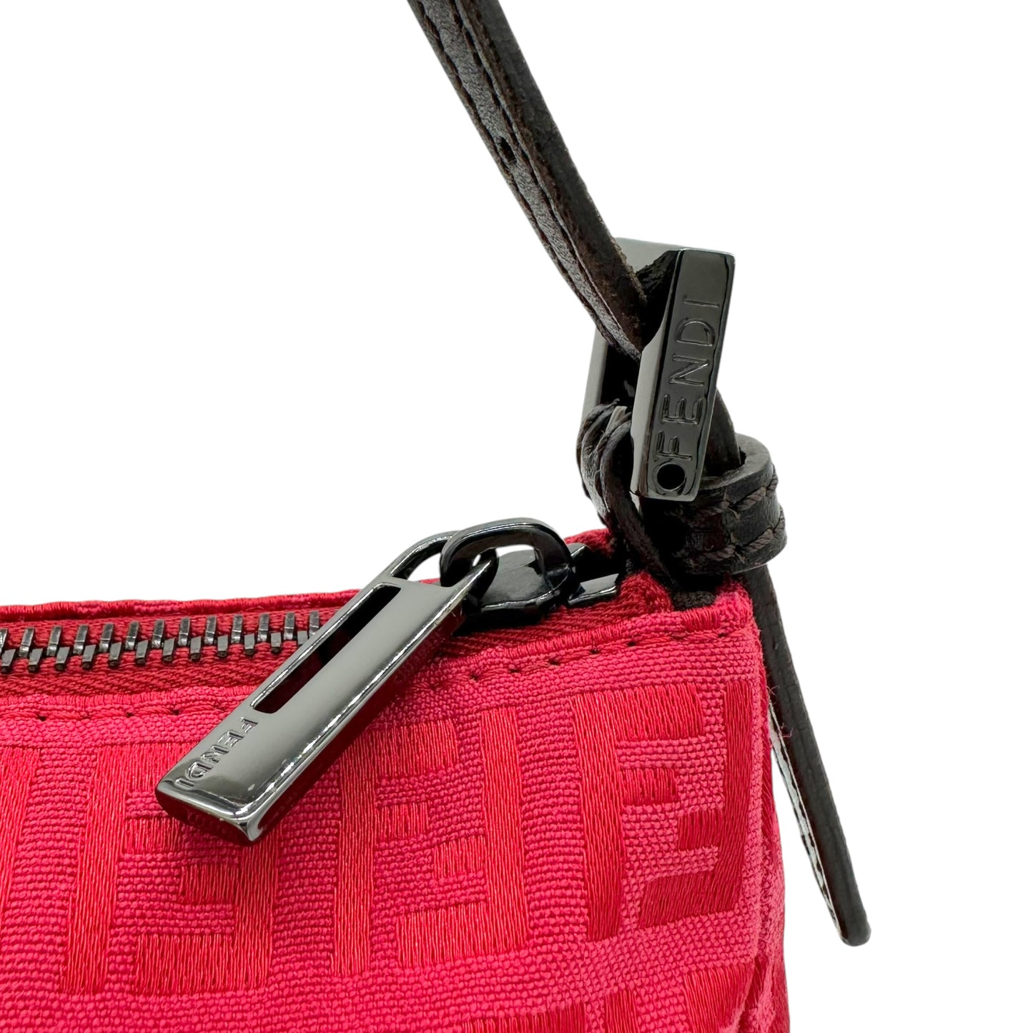 Fendi Red Zucchino Monogram Shoulder Bag - Outfit Repeater