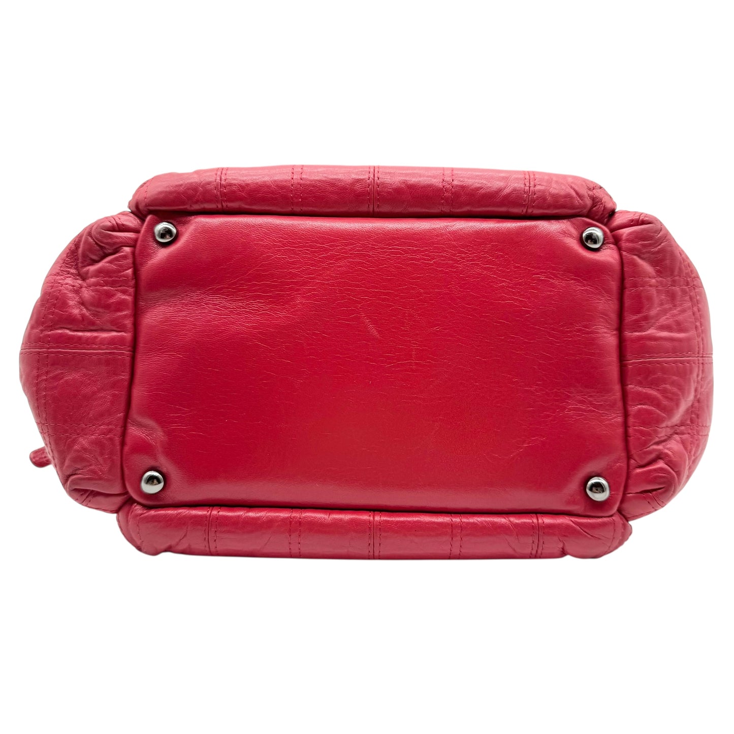 Chanel Red Leather LAX Chocolate Bar Quilted Shoulder Bag 2006-08 - Outfit Repeater