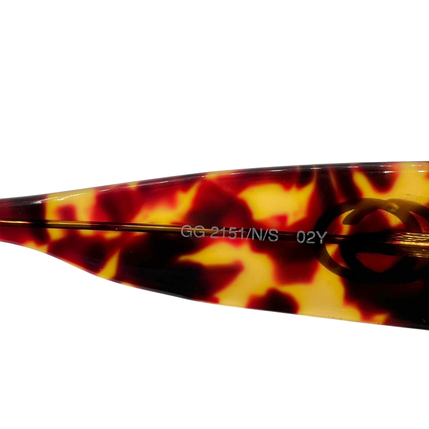 Gucci 2151 Tortoise & Gold Oval Sunglasses