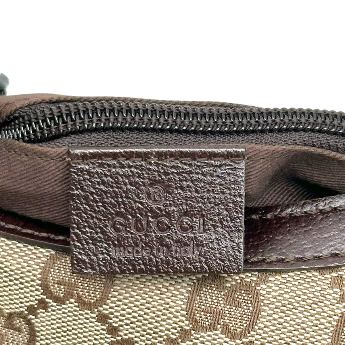 Gucci Tan Monogram Large Cargo Pocket Tote Bag