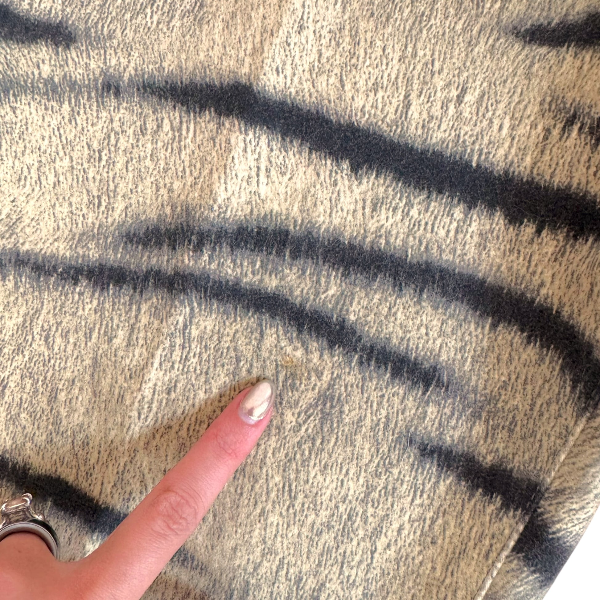 Roberto Cavalli Beige Tiger Print Jeans