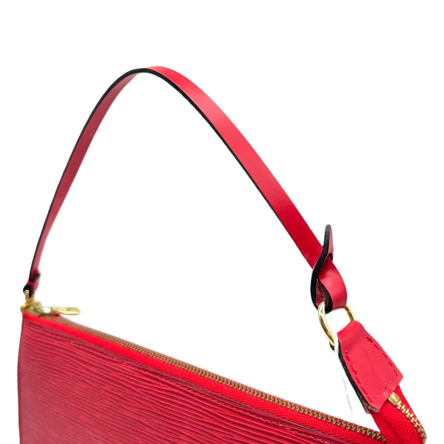 Louis Vuitton Red Epi Leather Pochette Bag