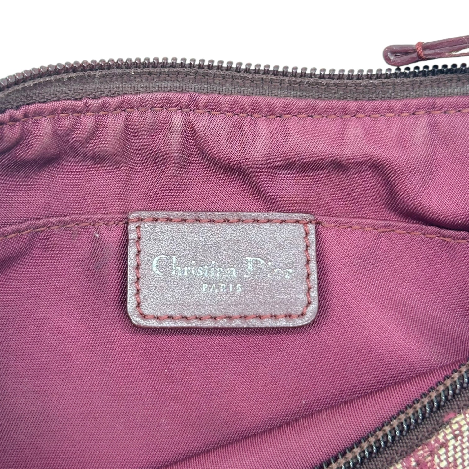 Christian Dior Red Trotter Monogram Shoulder Pochette Bag - Outfit Repeater