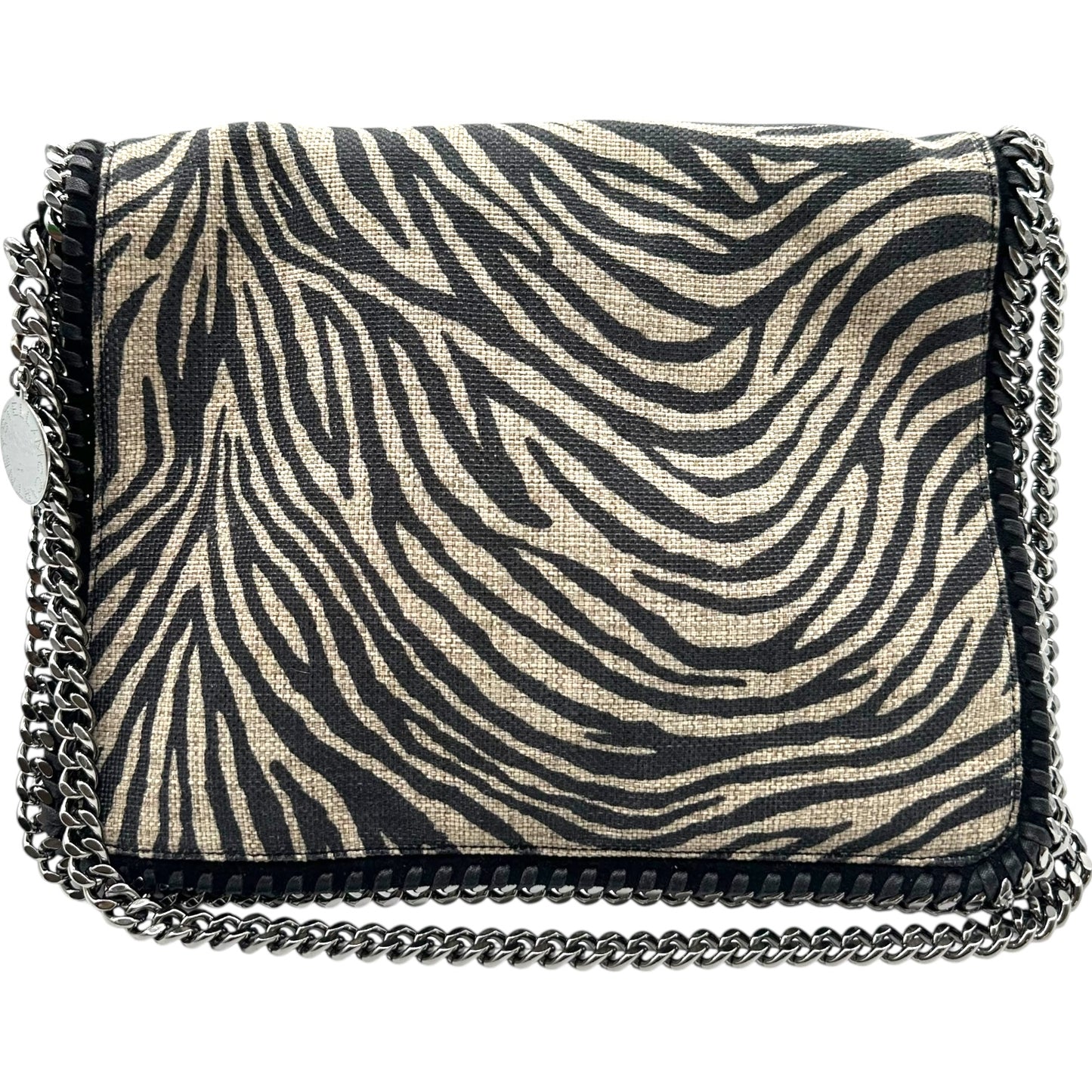 Stella McCartney Zebra Print Canvas Falabella Bag