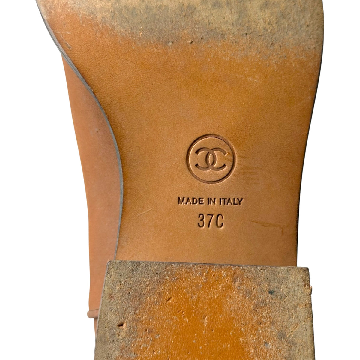 Chanel Brown Leather Western Boots with CC Logo