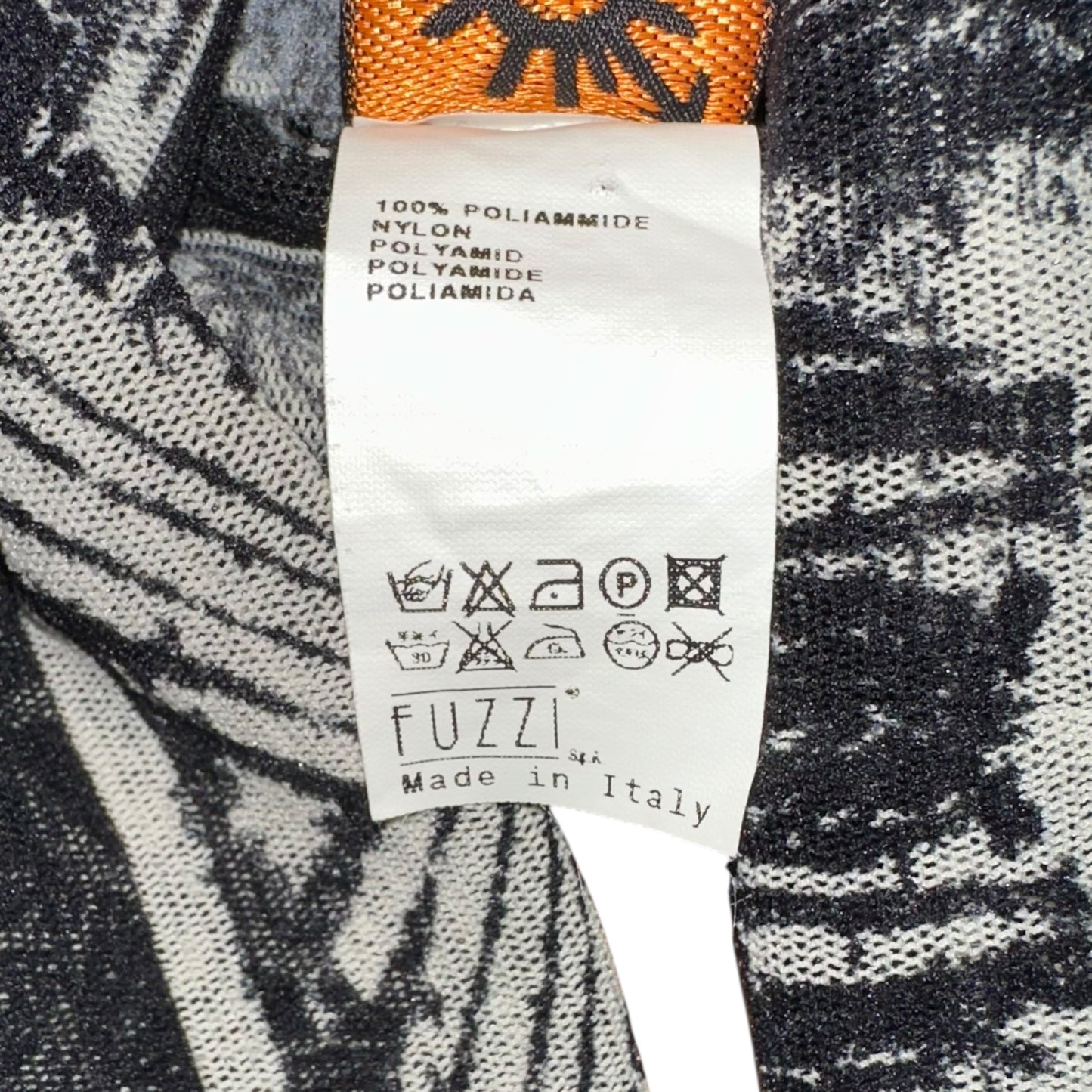 Jean Paul Gaultier Soleil Fishbone Printed Sheer Mesh Sleeveless Turtleneck Top - Outfit Repeater