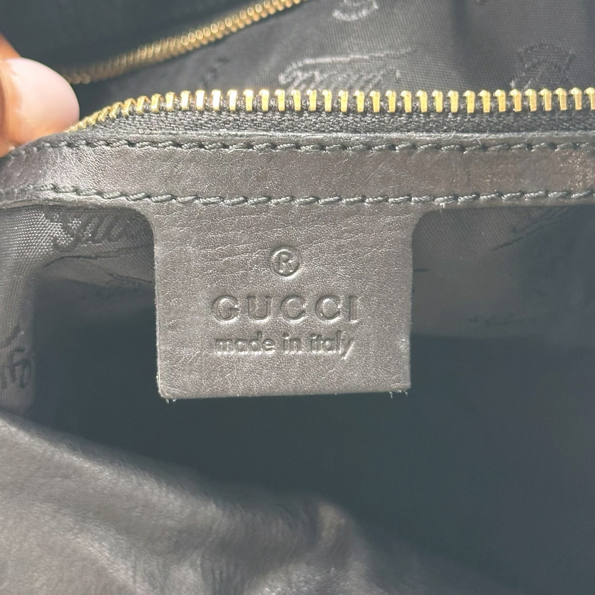 Gucci Black Leather Small Hysteria 2-Way Bag
