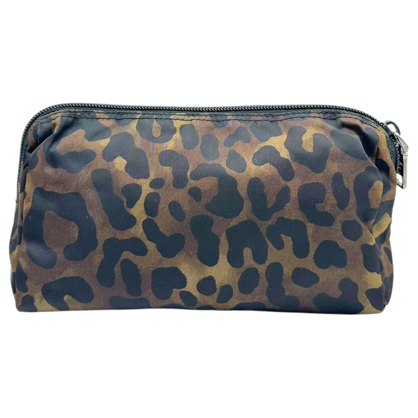 Prada Leopard Print Nylon Cosmetic Bag