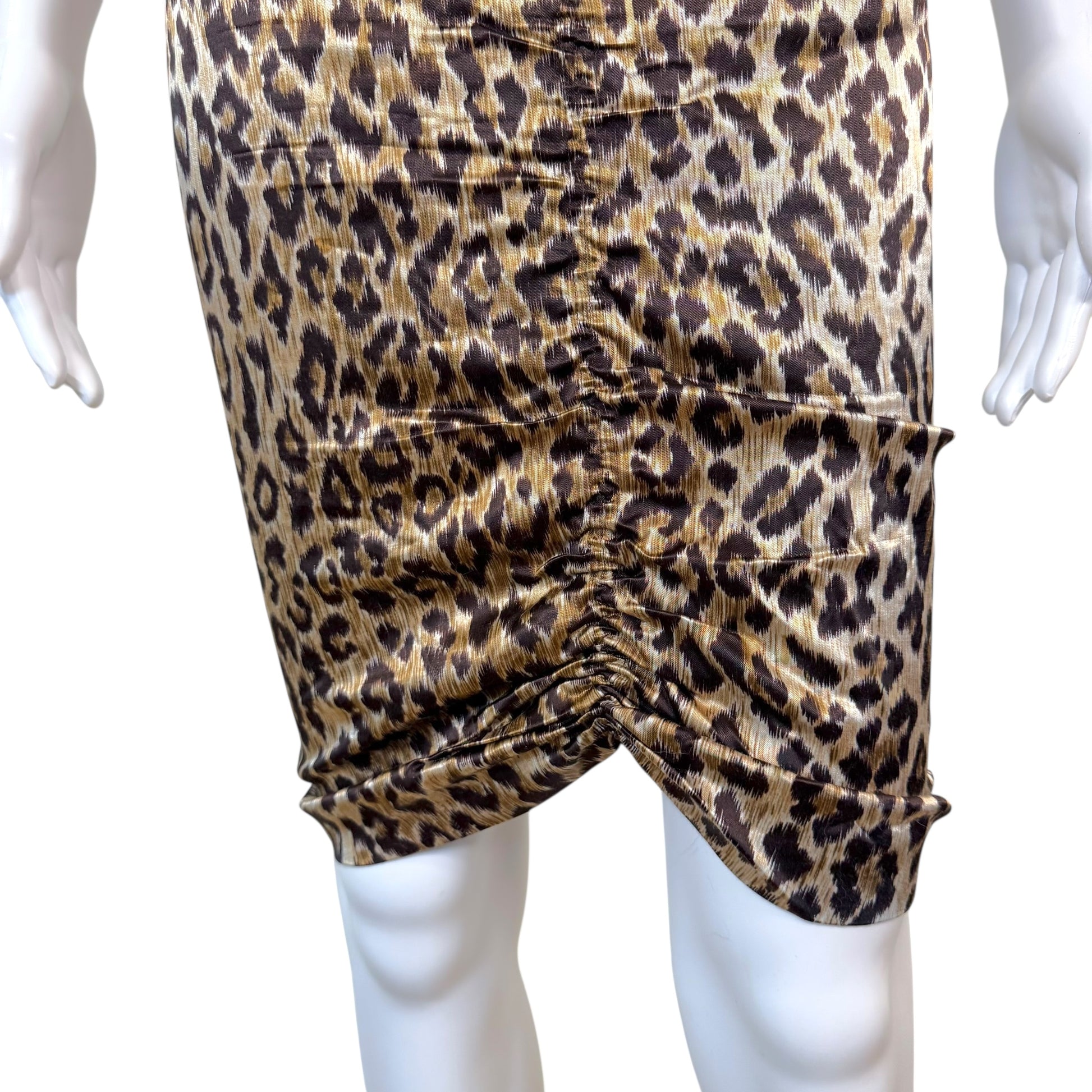 D&G Dolce & Gabbana Leopard Print Silky Midi Dress - Outfit Repeater