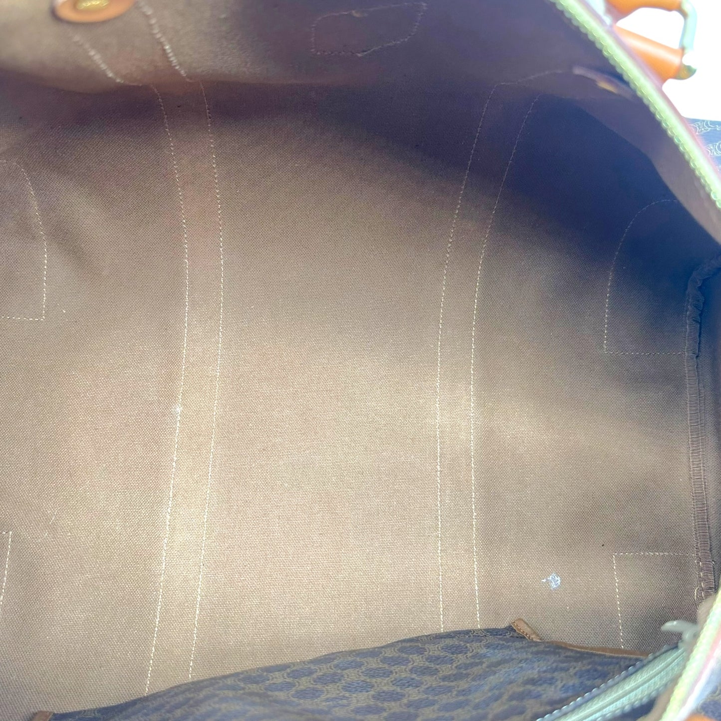 Celine Brown Triomphe Monogram Small Duffle Bag
