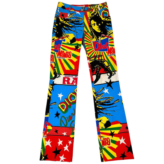 Christian Dior Spring 2004 Rasta Printed Pants - Outfit Repeater
