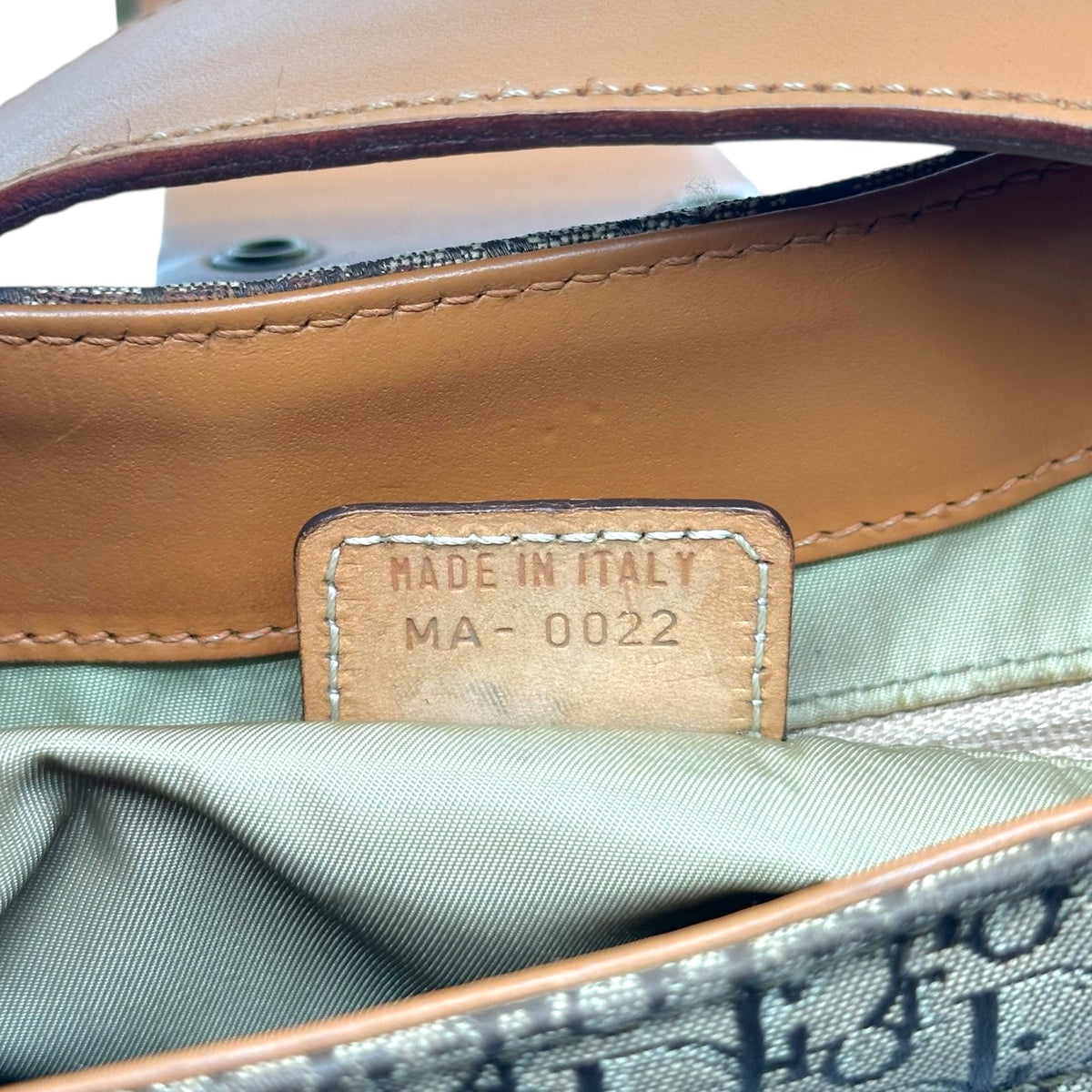 Christian Dior Trotter Monogram Tan Shoulder Bag
