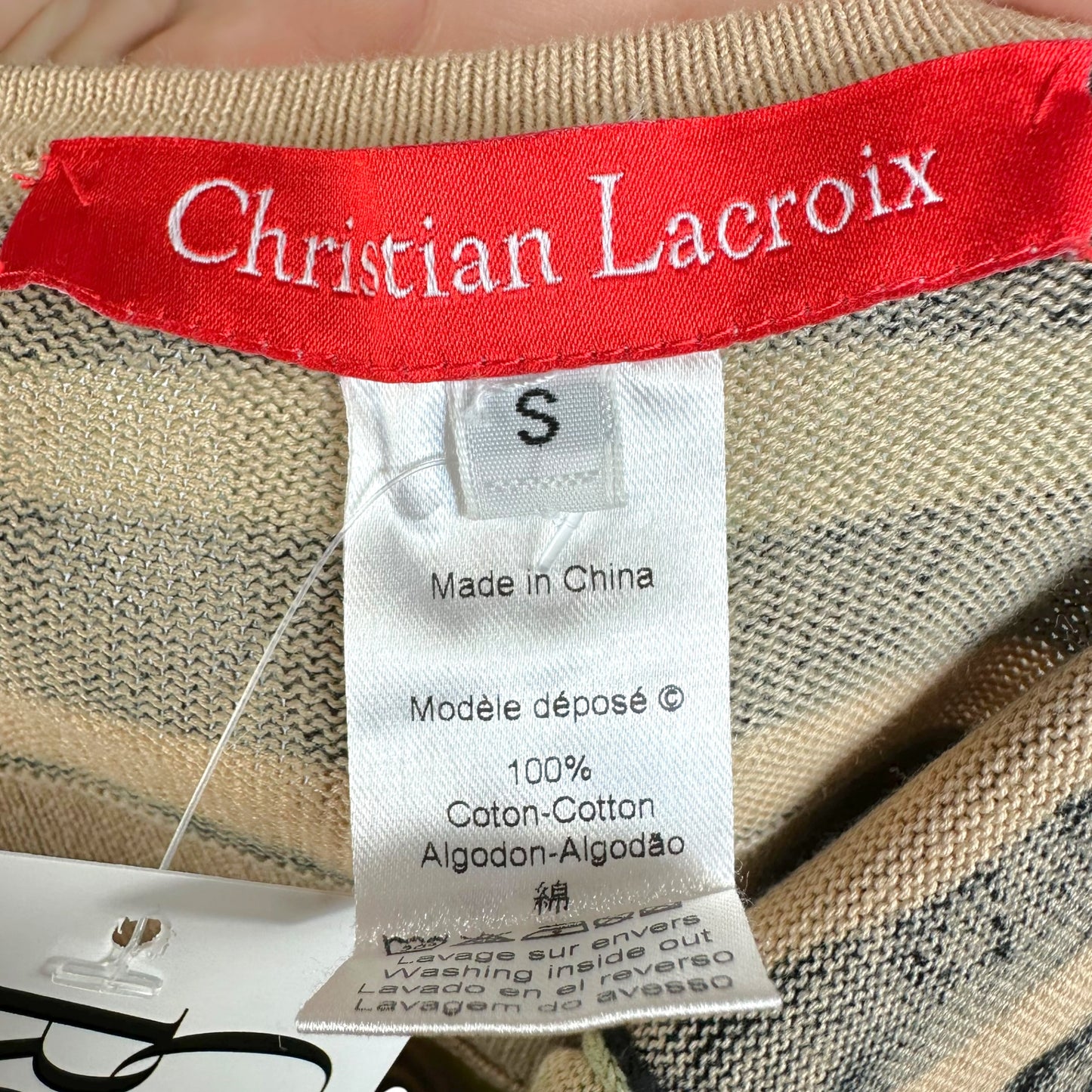 Christian Lacroix Knit Halter Mini Dress Multicolor Floral
