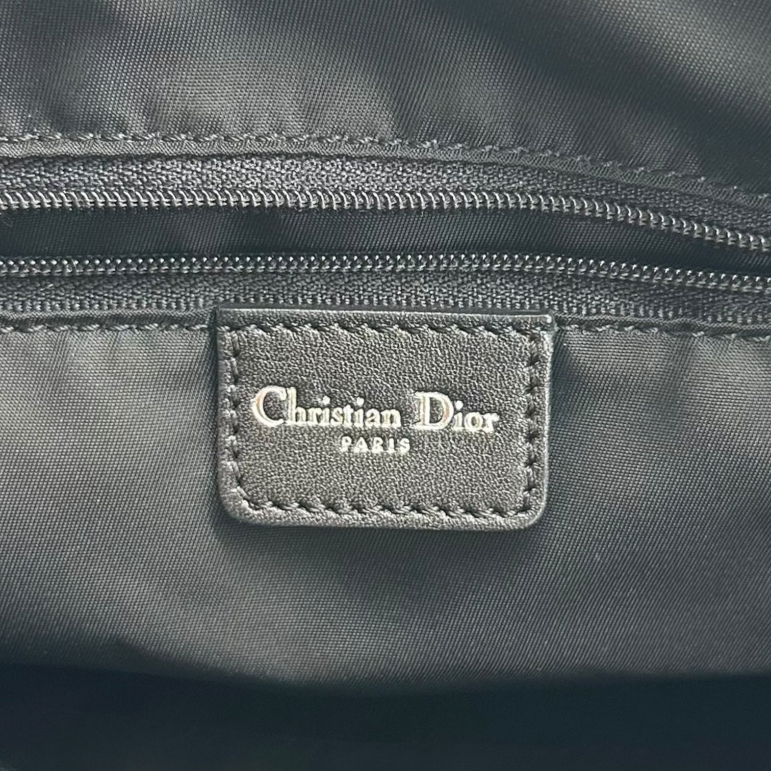 Christian Dior Metal Black Trotter Monogram Logo Charm Shoulder Bag - Outfit Repeater