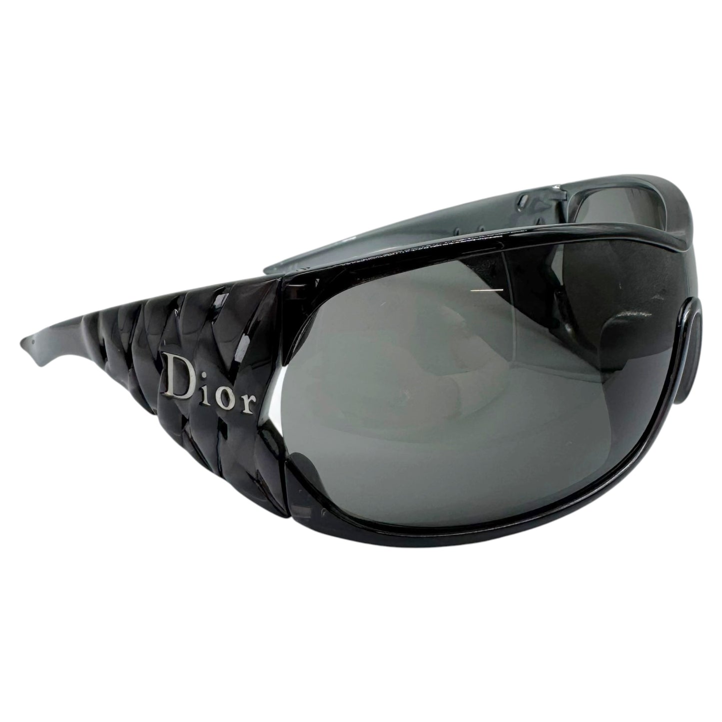 Christian Dior Gray Oversized Shield Sunglasses