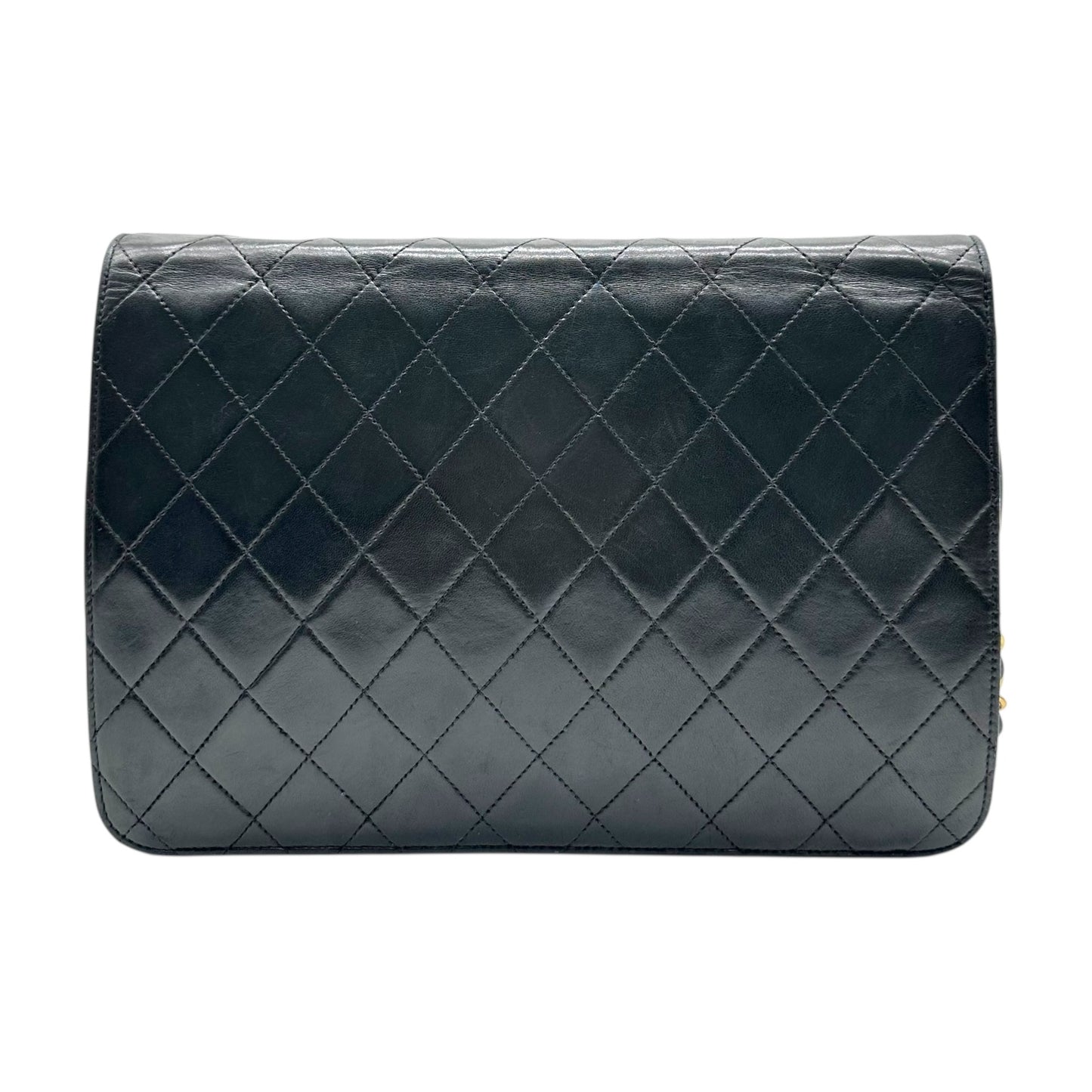 Chanel Black Lambskin Small Snap Flap Bag 1996-98