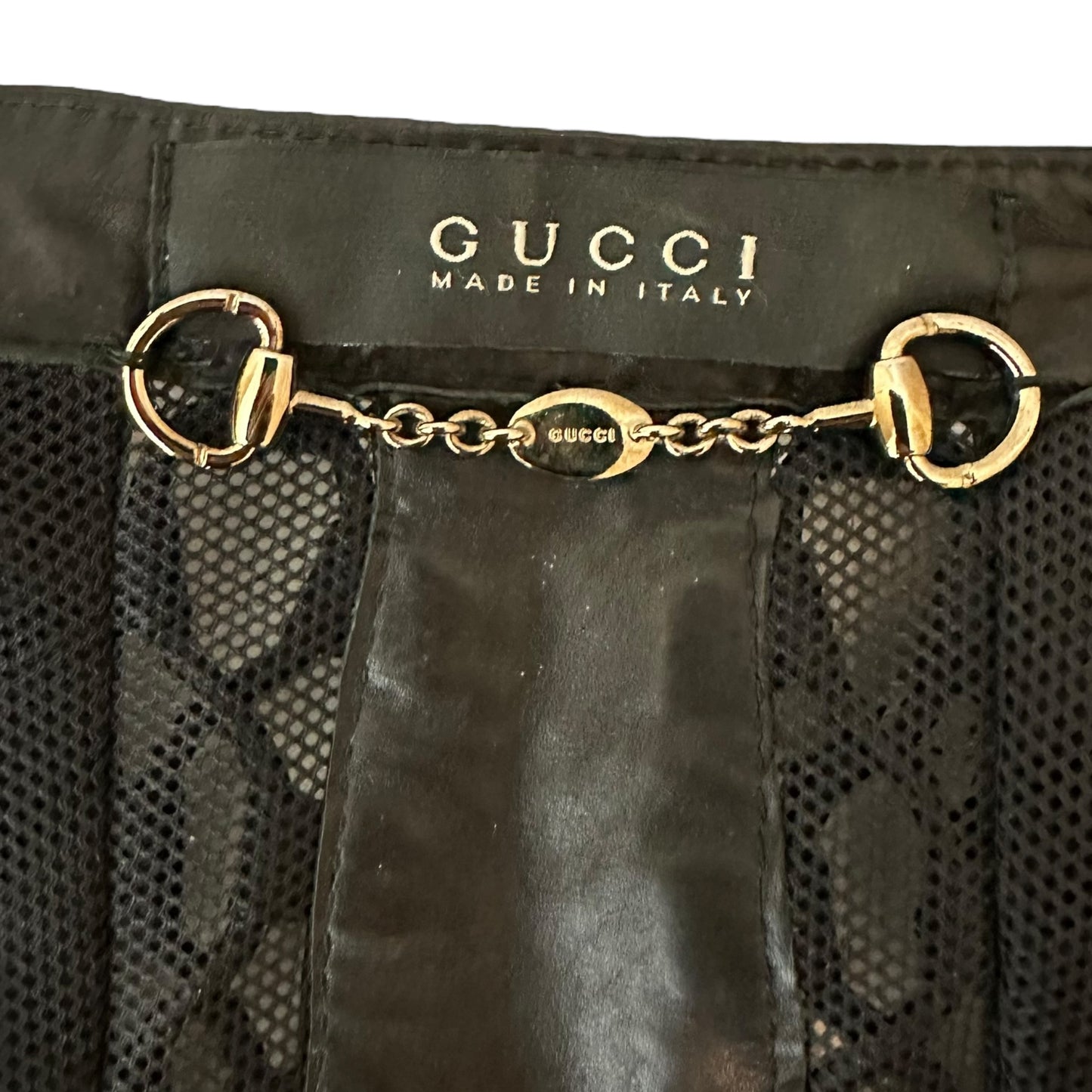 Gucci S/S 2010 Lace Up Black Leather Jacket