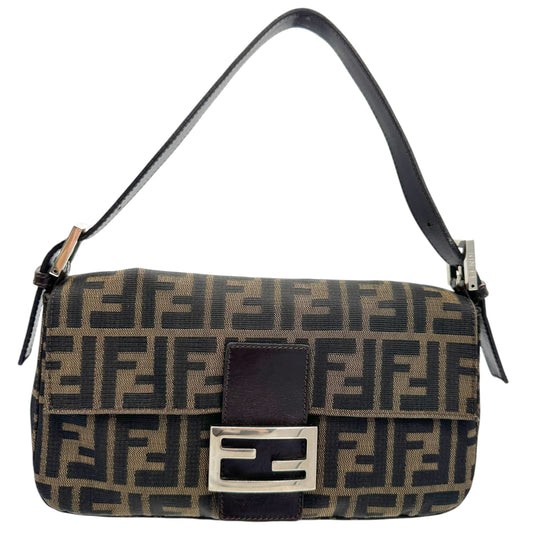 Fendi Brown Zucca Monogram Baguette Bag - Outfit Repeater
