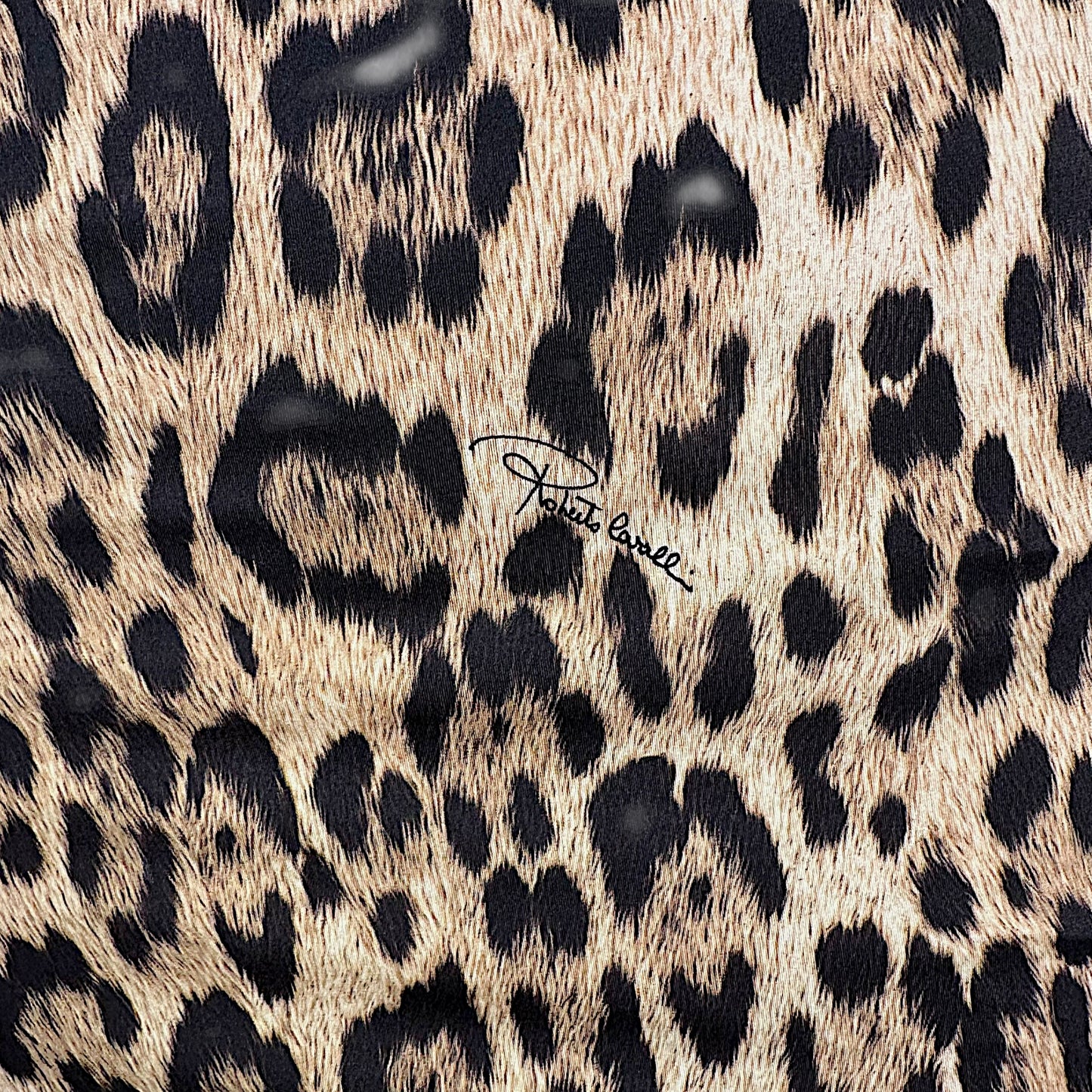 Roberto Cavalli Reversible Leopard Coral Mini Dress