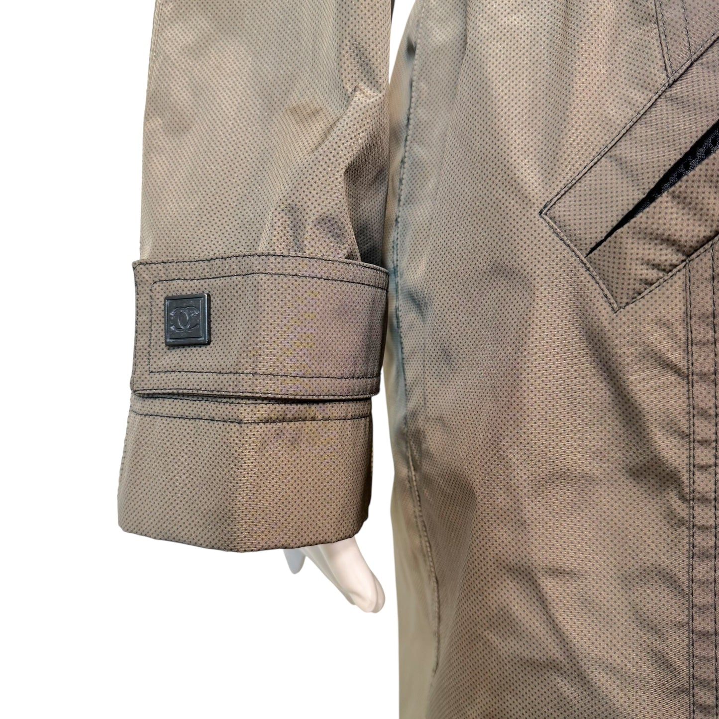 Chanel Sport Brown & Black Gradient Trench Jacket - Outfit Repeater