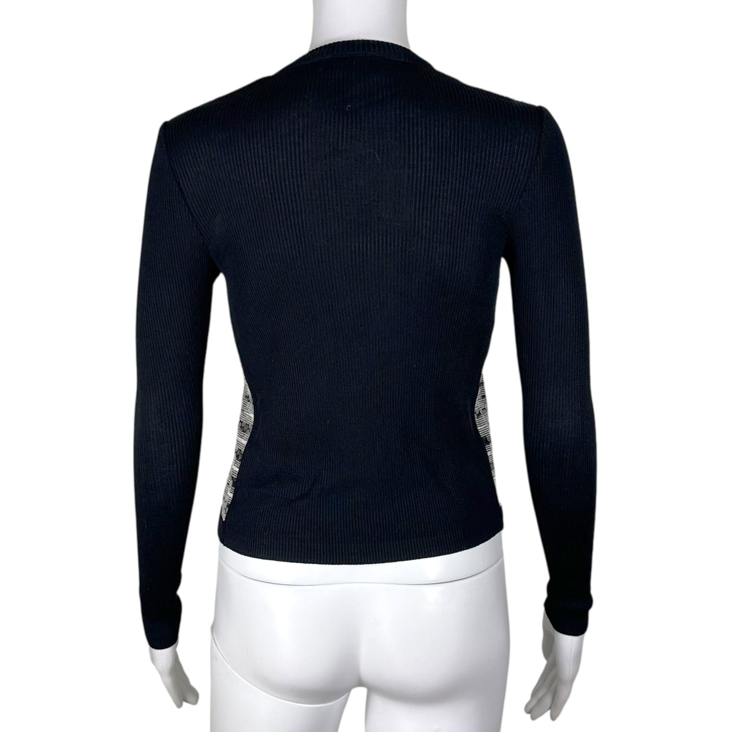 Missoni Black & White Knit Sequin Cardigan