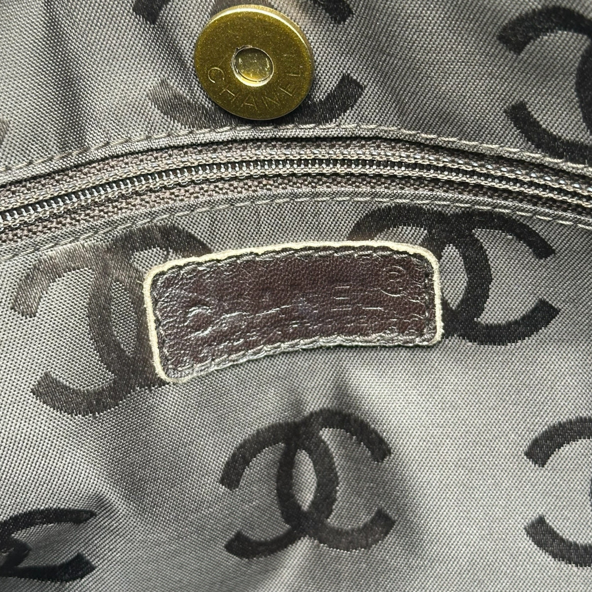 Chanel Brown Suede Matelasse Quilted Rectangle Shoulder Bag 2002-03