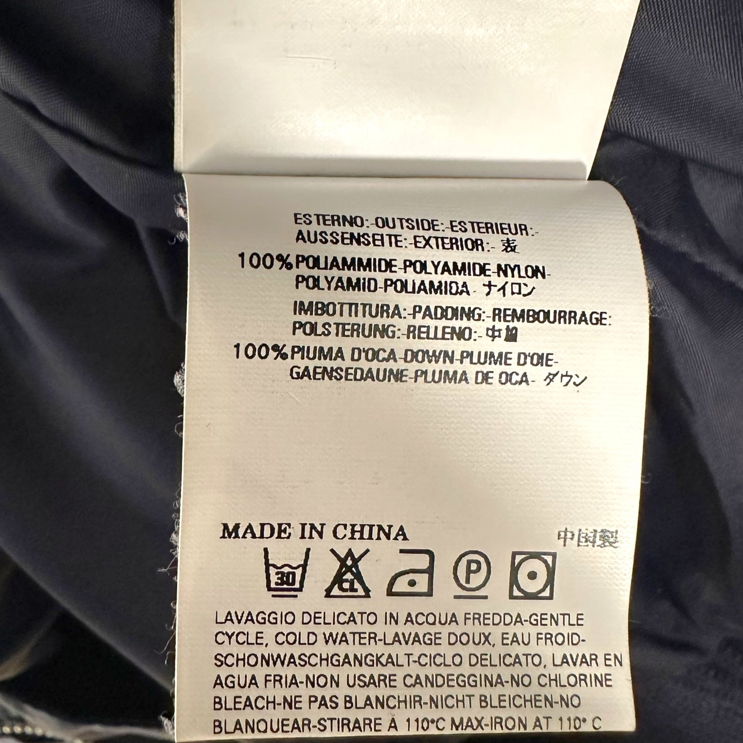 Dsquared2 Navy Blue Logo Patch Down Fill Bomber Puffer - Outfit Repeater