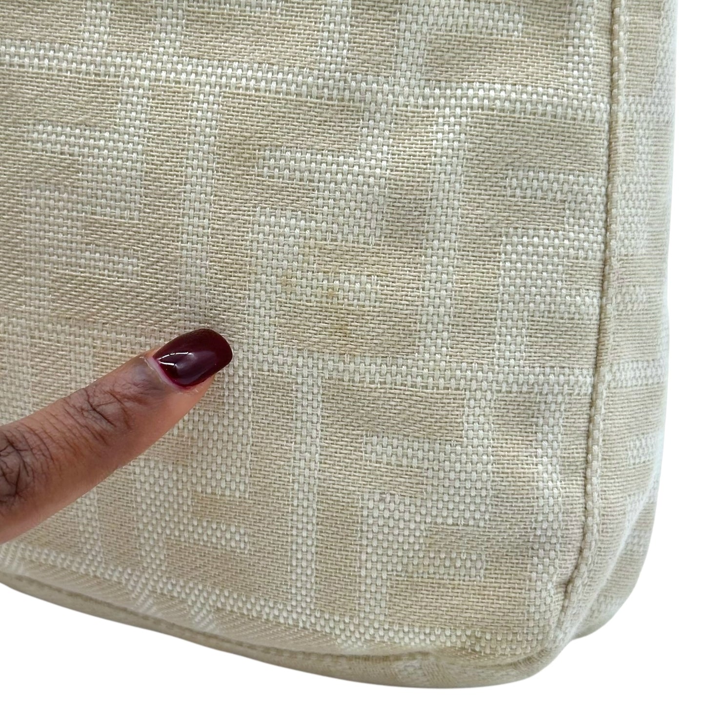 Fendi Ivory Zucca Monogram Square Baguette Shoulder Bag - Outfit Repeater