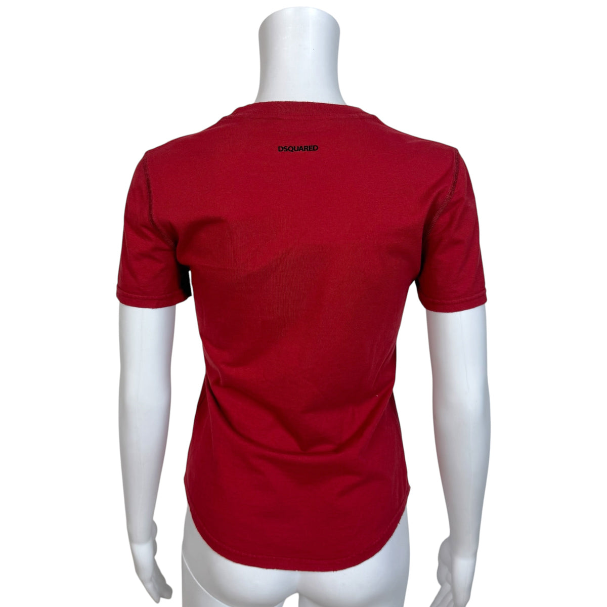 Dsqaured2 Red & Black Jesus 'My Shepherd' Graphic T-Shirt