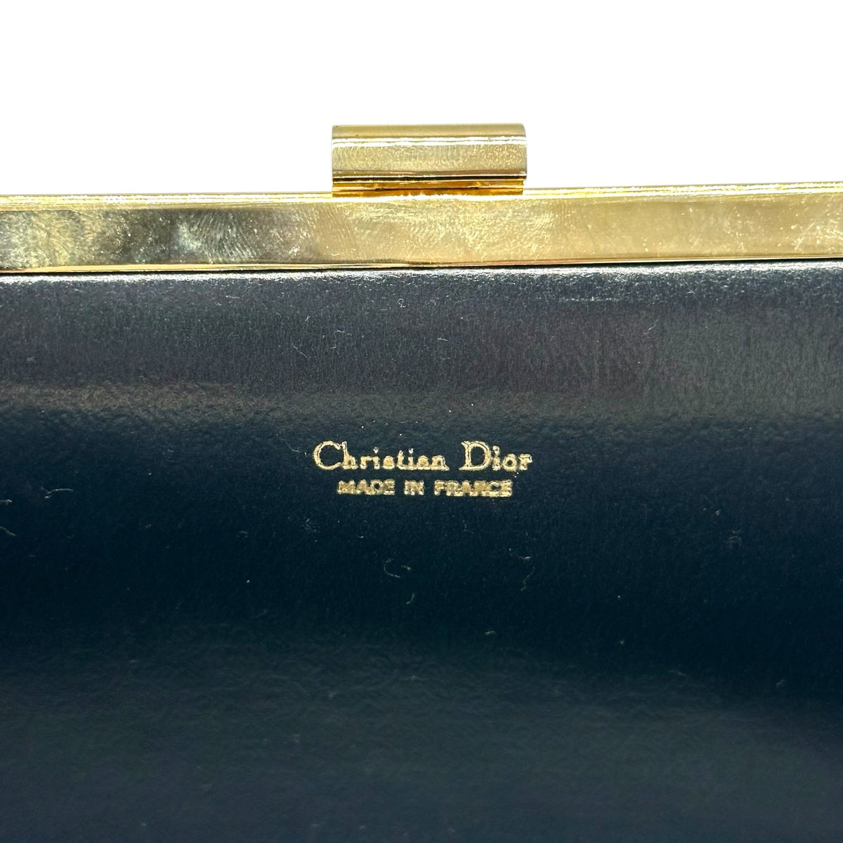 Christian Dior Navy Blue Trotter Monogram Clutch Bag