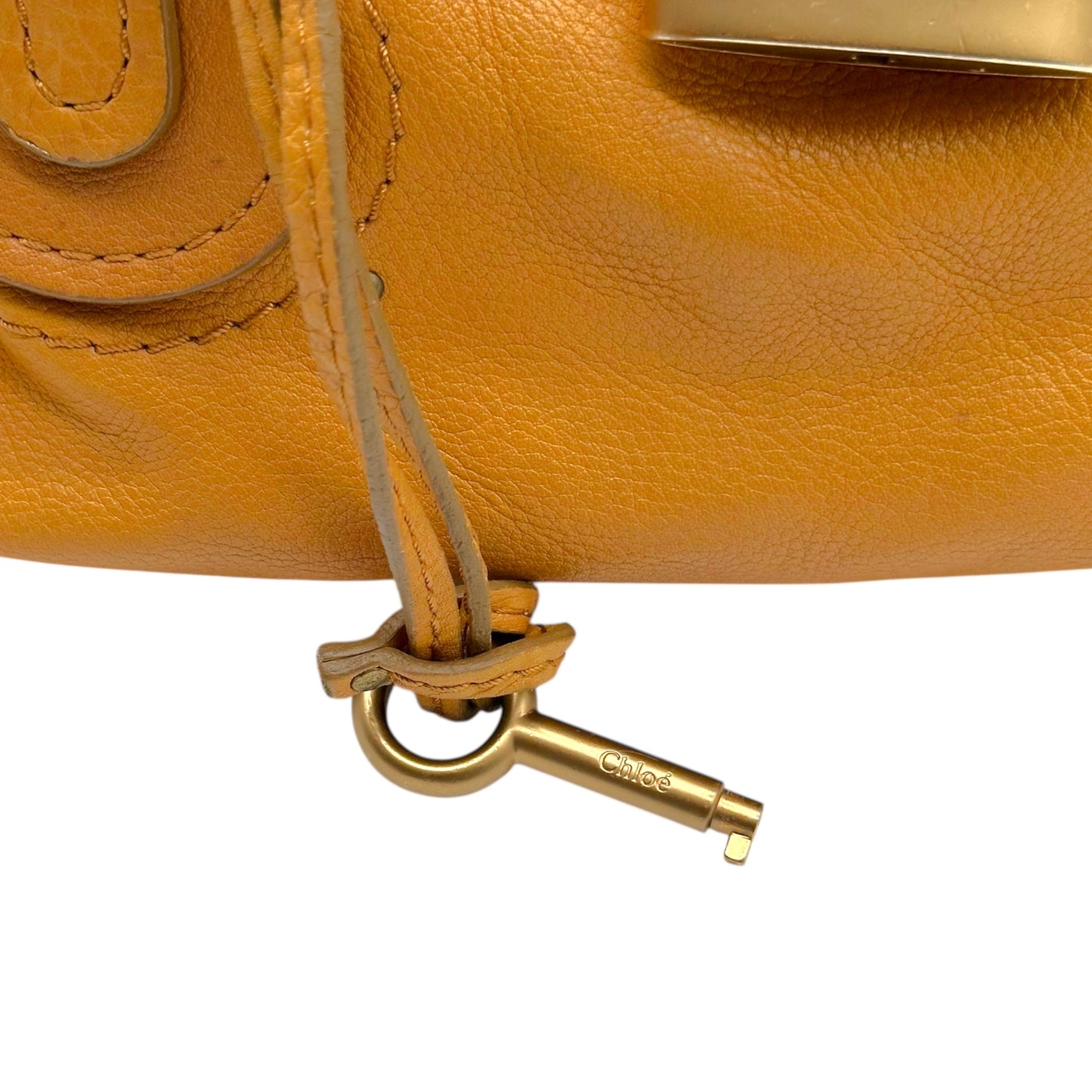 Chloe Cognac Leather Paddington Bag