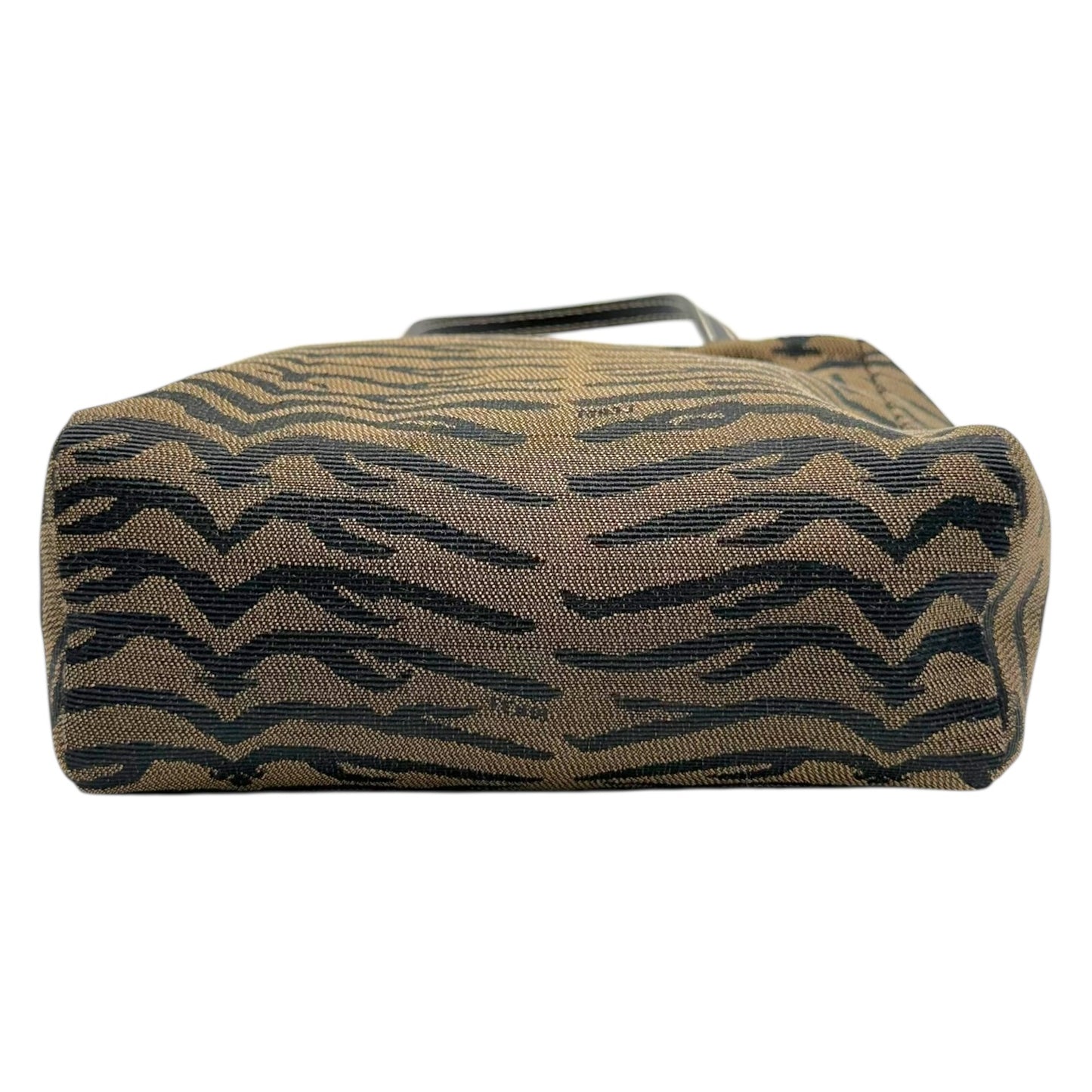 Fendi Tiger Print Square Top Handle Pochette Bag