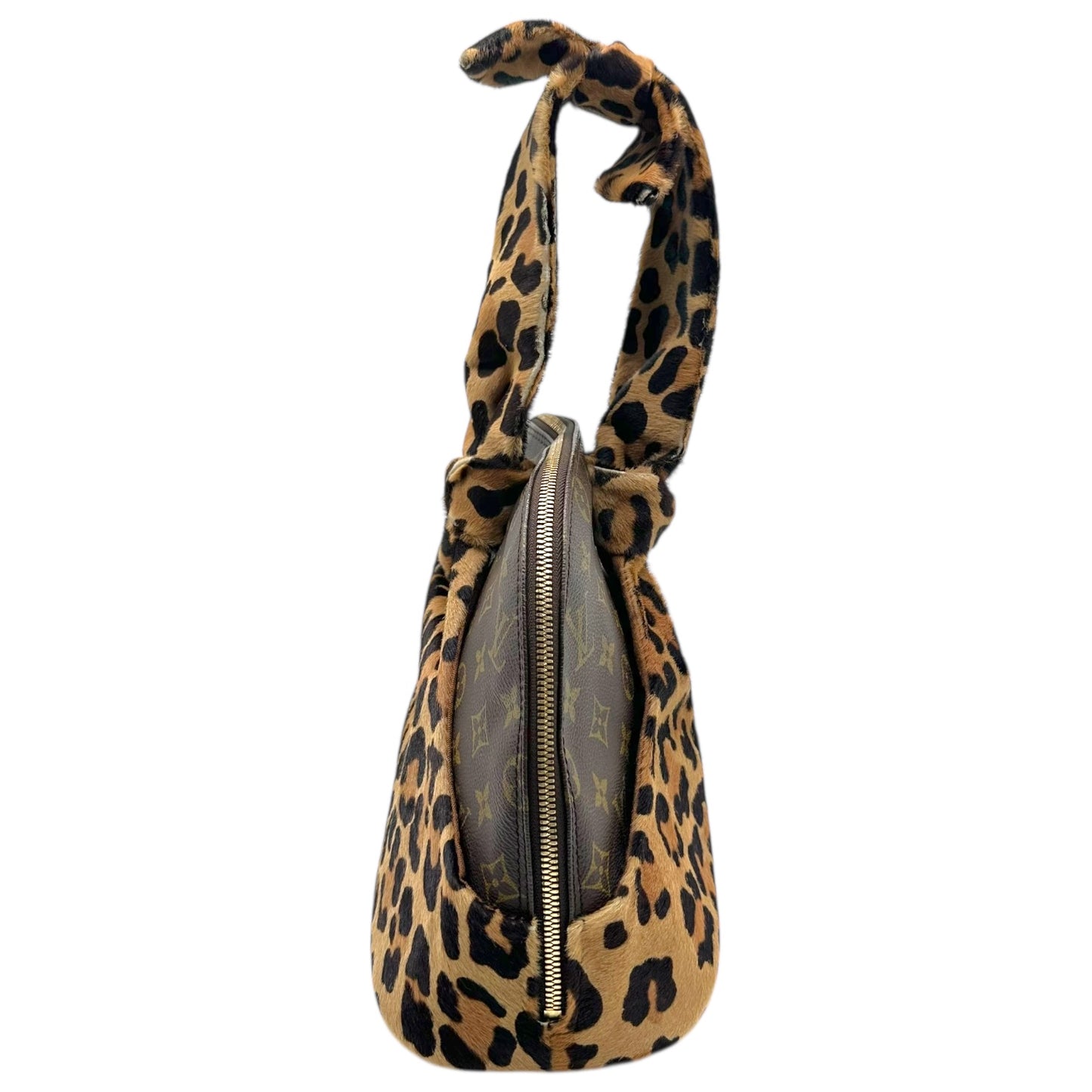 Louis Vuitton x Alaïa 1996 Leopard Print Ponyhair Centenaire Alma Bag