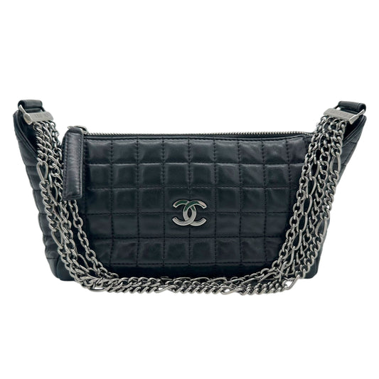 Chanel Chocolate Bar Lambskin Quilted Chain Strap Shoulder Bag - Outfit Repeater