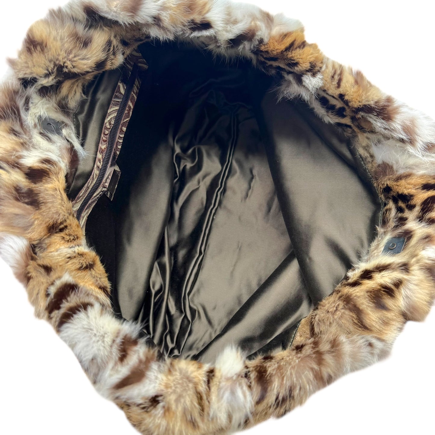 Fendi 'Lynx & Leopard' Patchwork Rabbit Fur Tote Bag - Outfit Repeater
