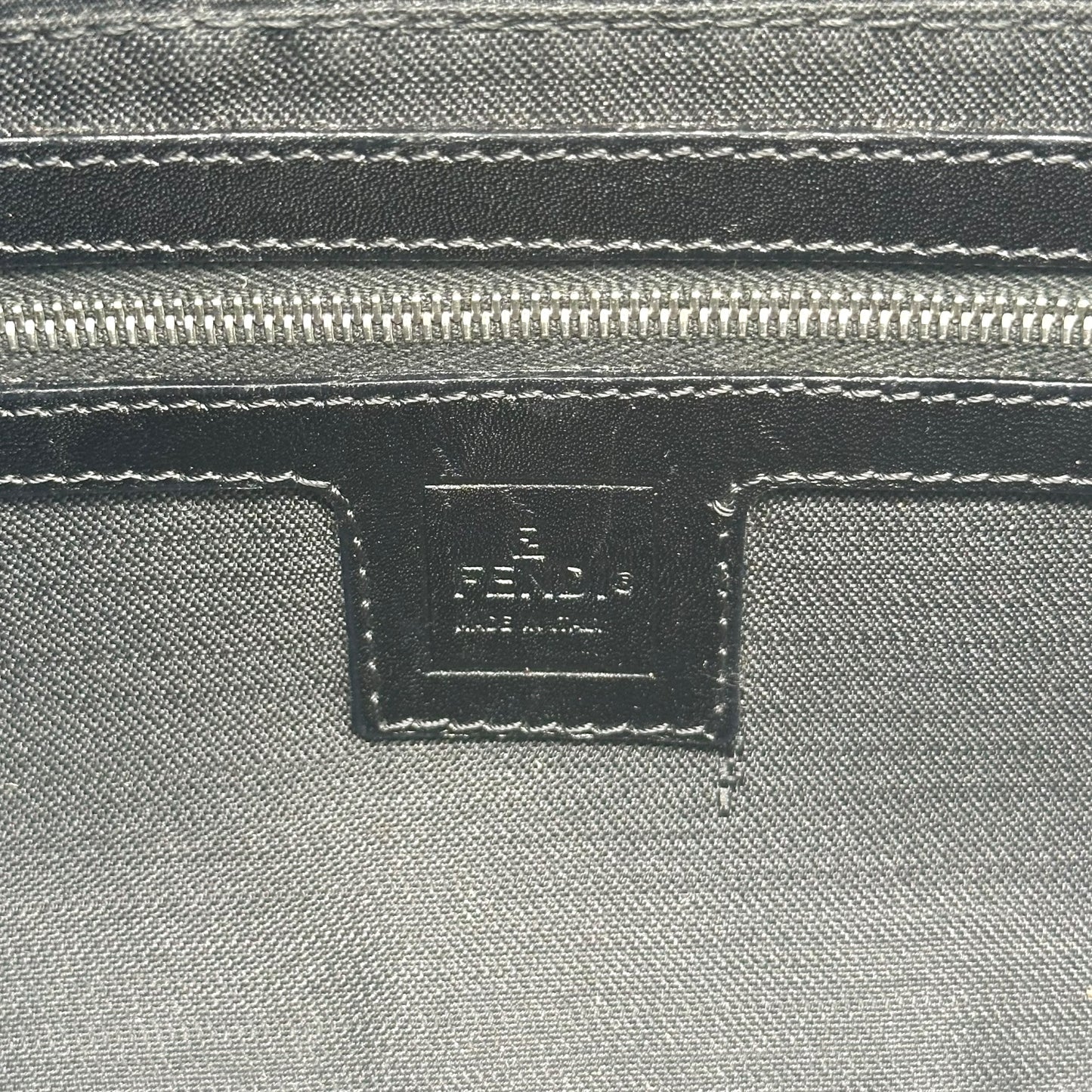 Fendi Black Nylon Zucca Monogram Baguette Bag - Outfit Repeater